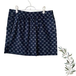 Gap Blue and White Ikat Printed Mini Skirt Size 8